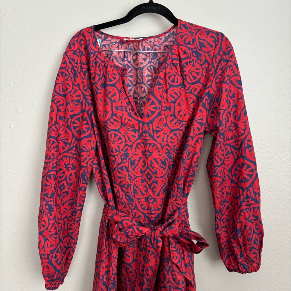 ANN MASHBURN Red Floral Maxi Dress - Picture 4 of 10